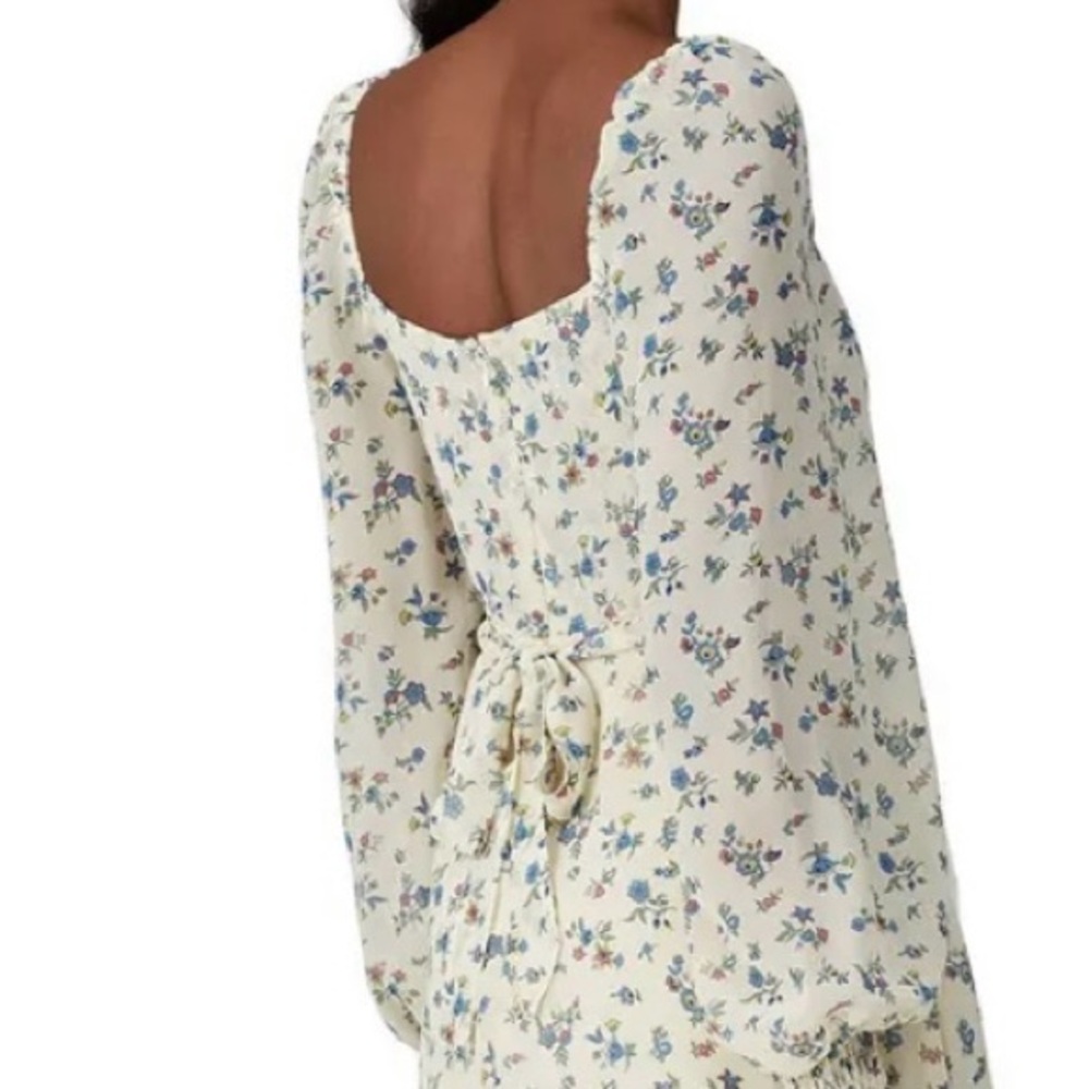 Sweet Baby Jamie By Jamie Mizrahi Floral Smocked Peasant Midi Dress Size XL - Picture 8 of 14